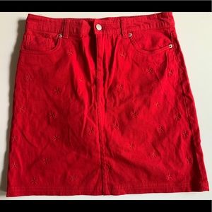 A cute red skort